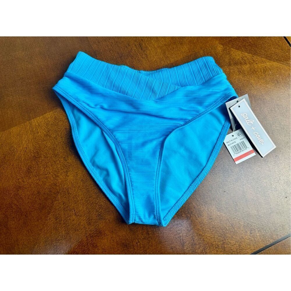 Salt & Cove NWT size XS ribbed swim bottoms - aqua